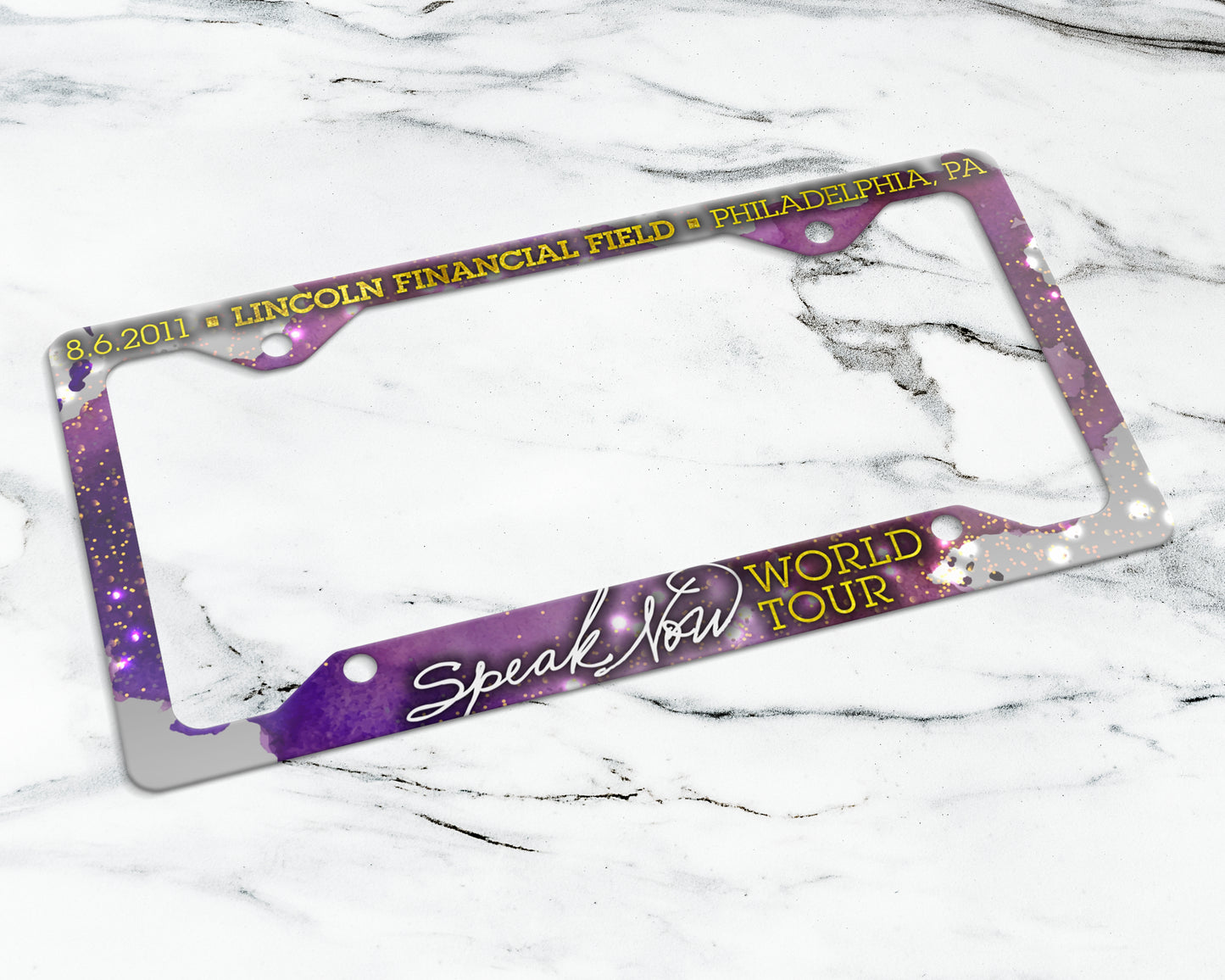 Speak Now World Tour license plate frame