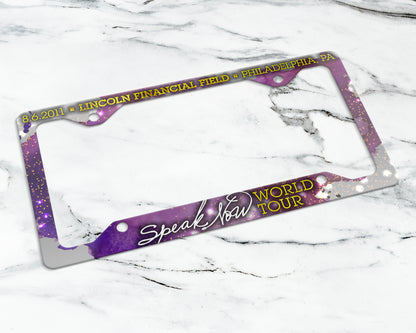 Speak Now World Tour license plate frame