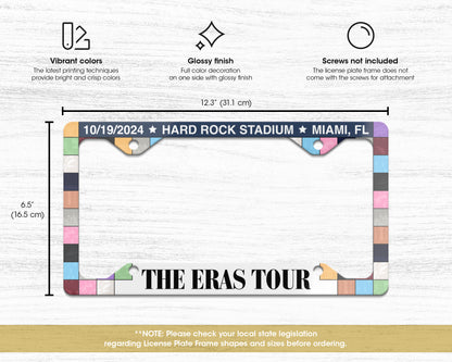 The Eras Tour license plate frame
