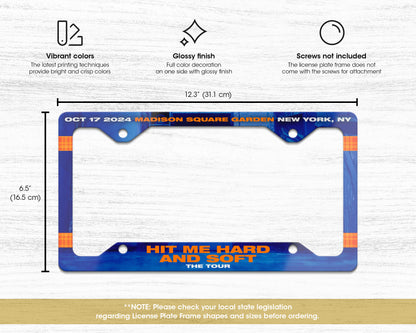 Hit Me Hard and Soft: The Tour license plate frame