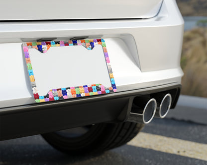 The Eras puzzles license plate frame