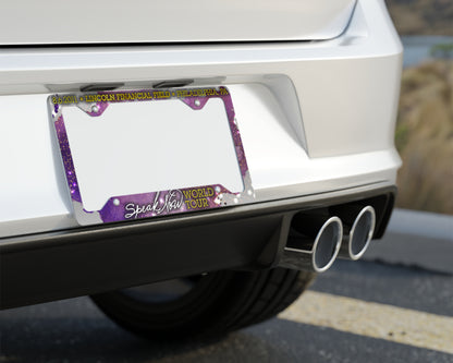 Speak Now World Tour license plate frame