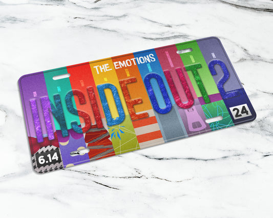 InsideOut 2 (2024) movie license plate