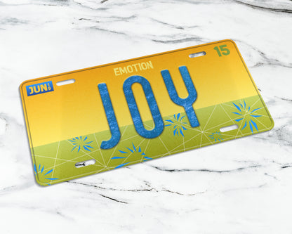 Set of the emotions license plate