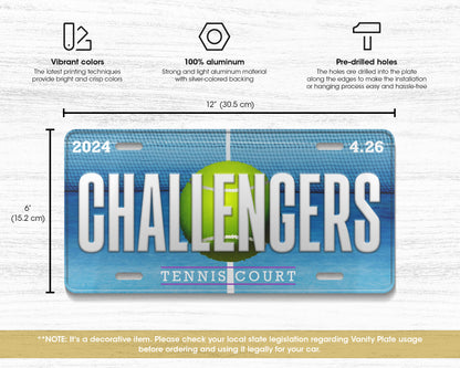 Challengers (2024) movie license plate