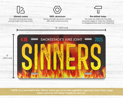 Sinners (2025) movie license plate