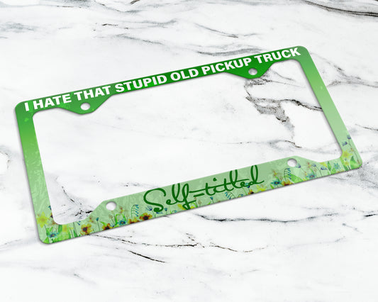 Self-titled era license plate frame