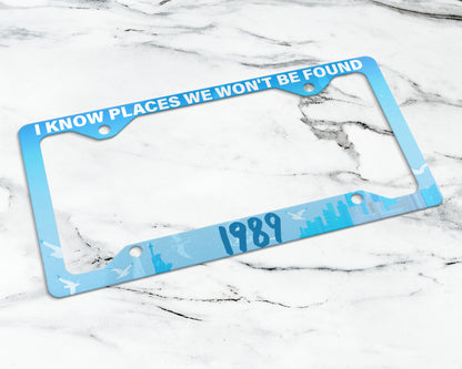1989 era license plate frame