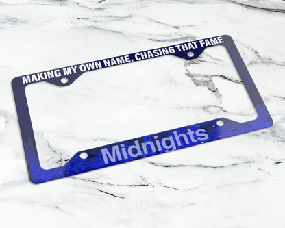 Midnights era license plate frame