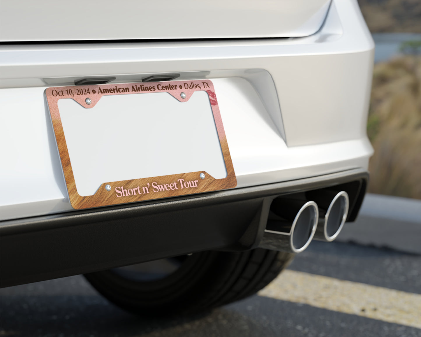 Short n' Sweet Tour license plate frame