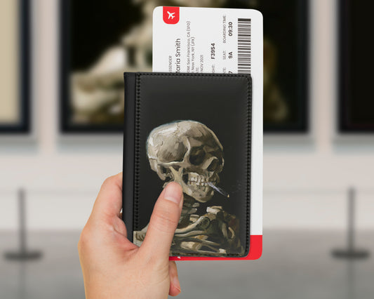 Vincent van Gogh - Head of a Skeleton with a Burning Cigarette passport cover