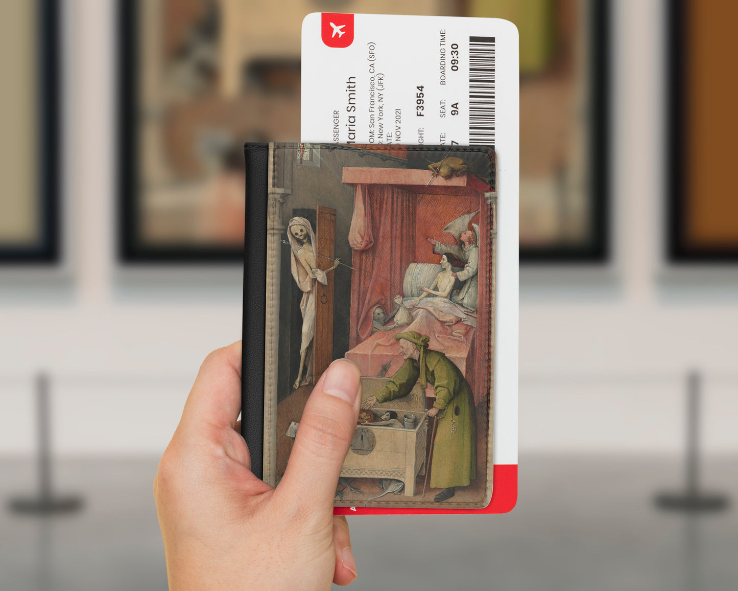 Hieronymus Bosch - Death and the Miser passport cover