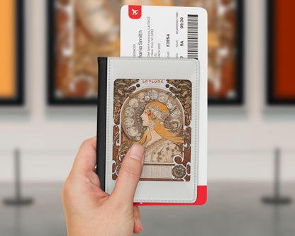 Alphonse Maria Mucha - Zodiaque (La Plume) passport cover