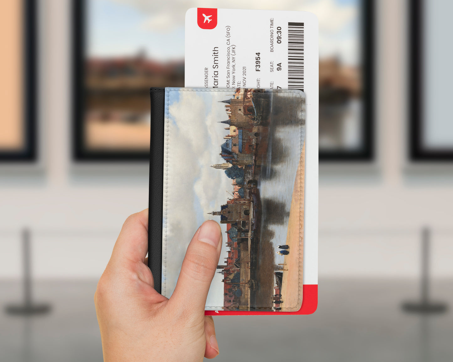 Johannes Vermeer - View of Delft passport cover