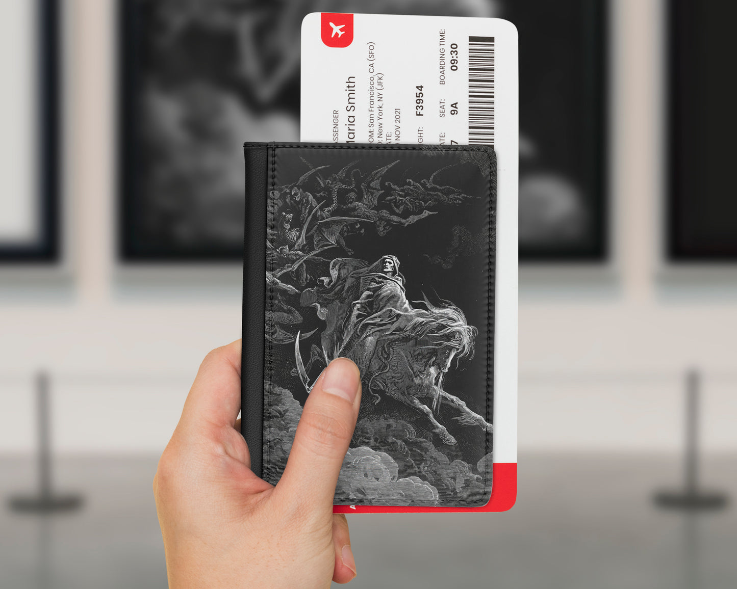 Gustave Dore - The Vision of Death passport cover