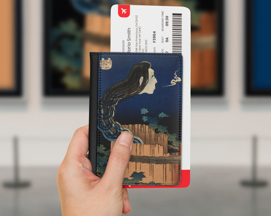 Katsushika Hokusai - The Mansion of the Plates passport cover