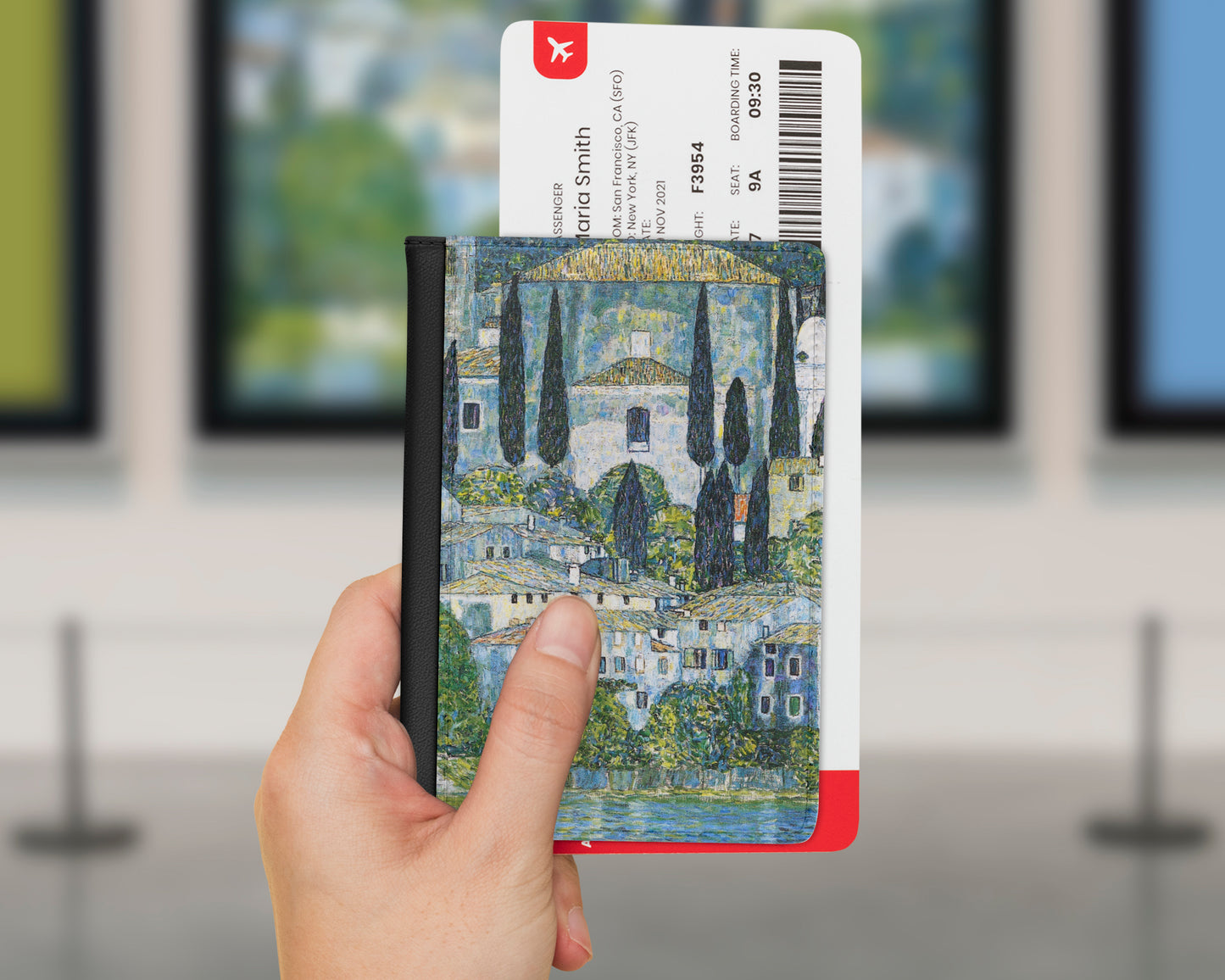 Gustav Klimt - Kirche in Cassone passport cover