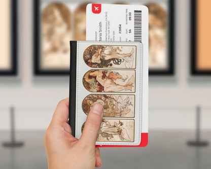 Alphonse Maria Mucha - The Seasons passport cover