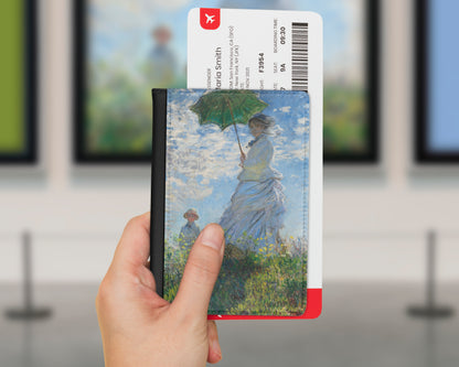 Claude Monet - Woman with a Parasol - Madame Monet and Her Son passport cover