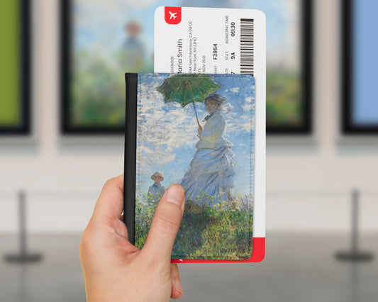 Claude Monet - Woman with a Parasol - Madame Monet and Her Son passport cover