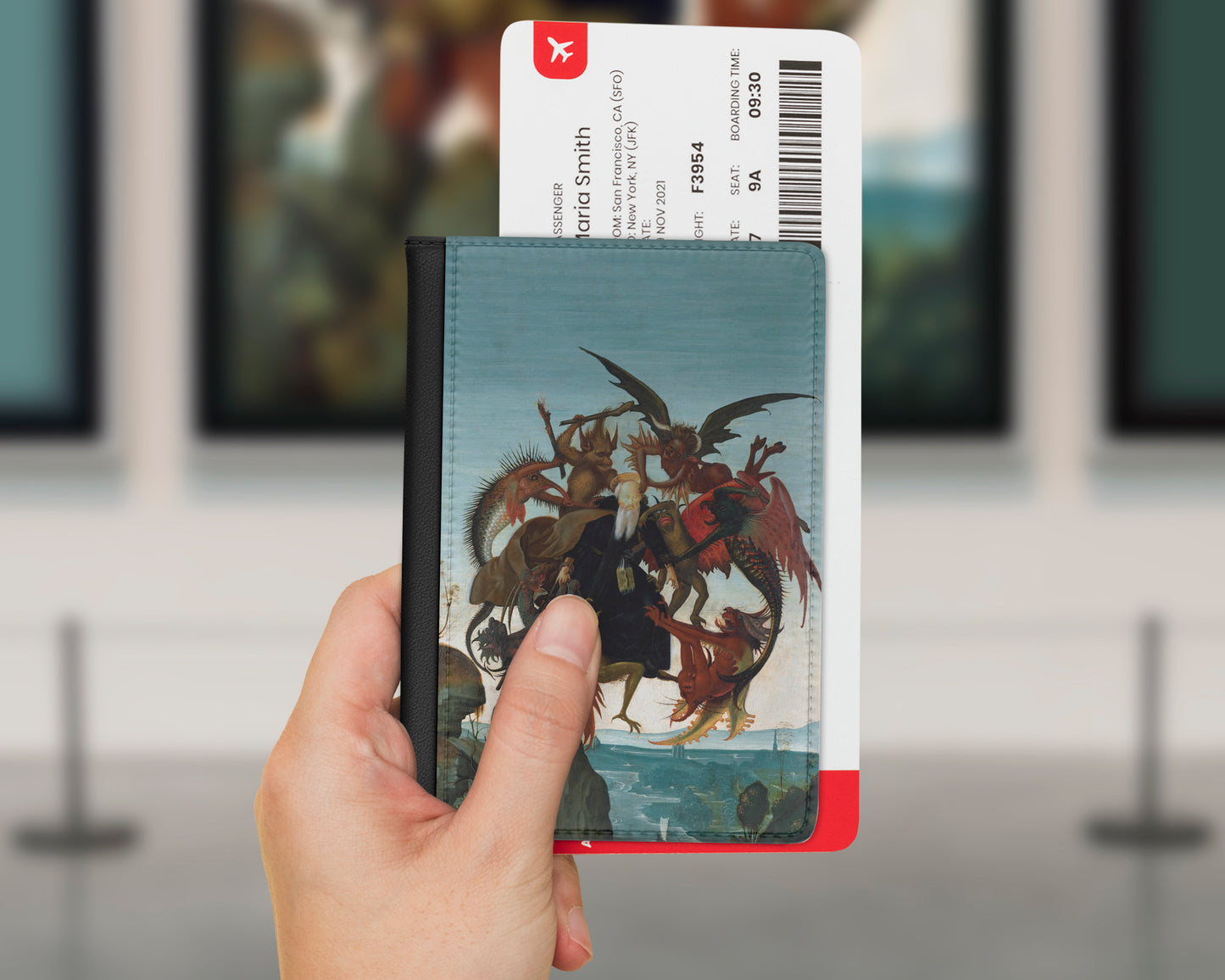 Michelangelo Buonarroti - The Torment of Saint Anthony passport cover