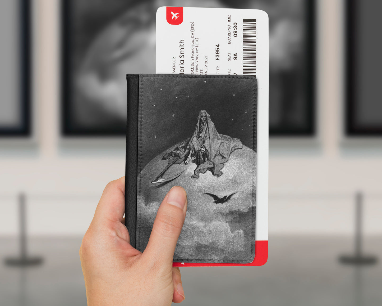 Gustave Dore - The Raven passport cover