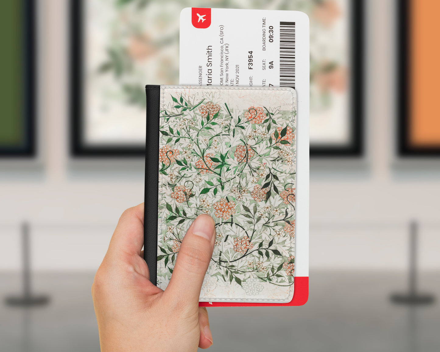 William Morris - Jasmine Pattern Artwork passport cover