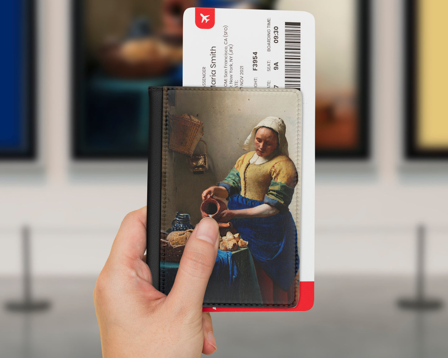 Johannes Vermeer - The Milkmaid passport cover