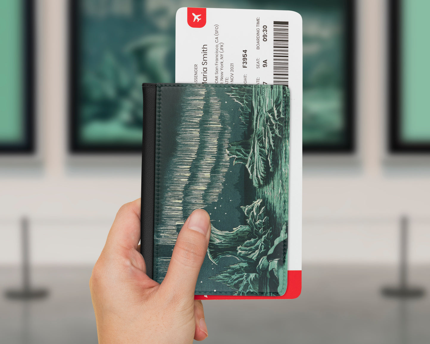 William MacKenzie - Aurora Borealis in High Latitudes passport cover