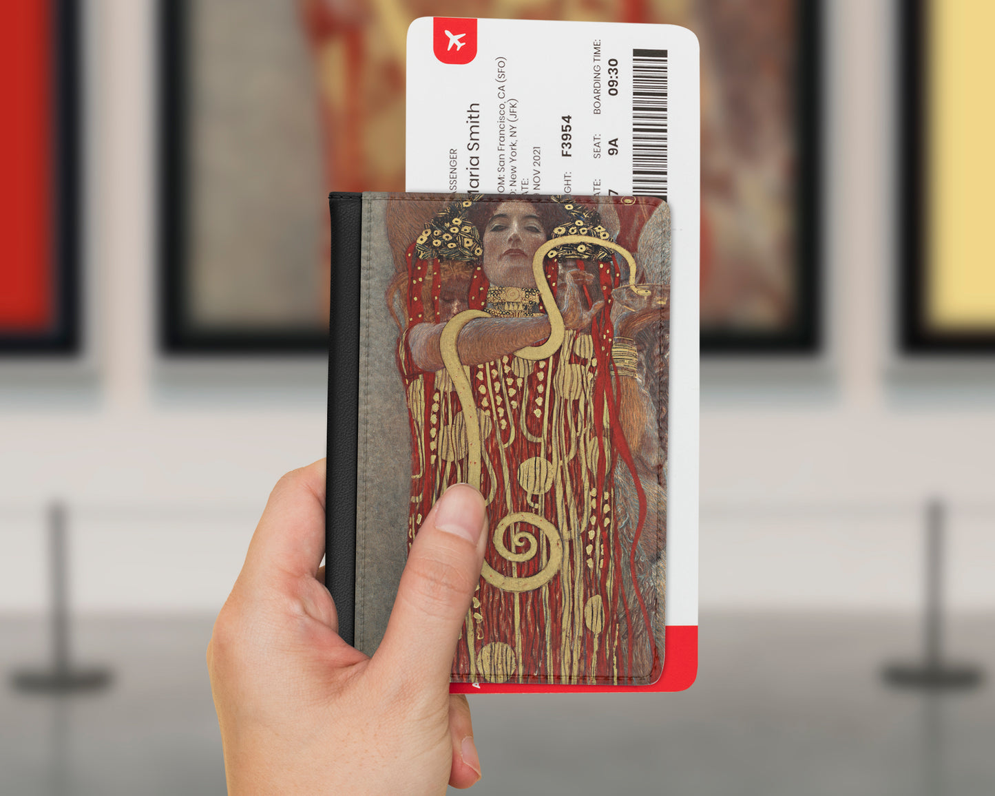 Gustav Klimt - Hygieia passport cover