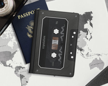 Reputation era cassette tape passport cover