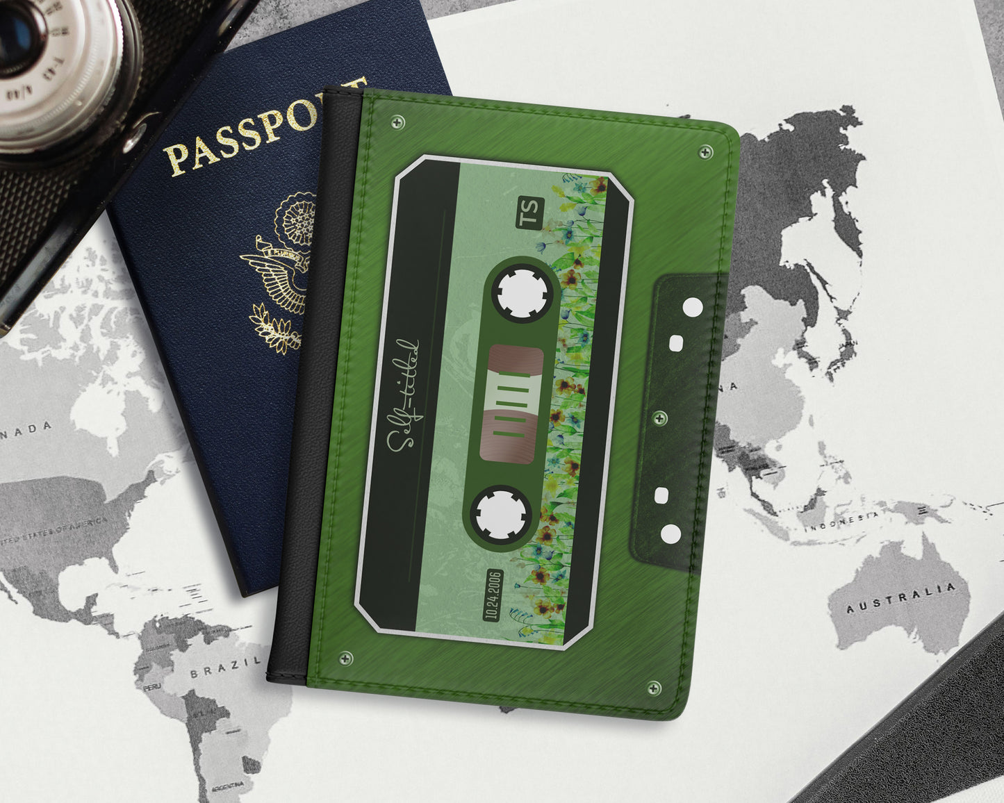 Self-titled era cassette tape passport cover