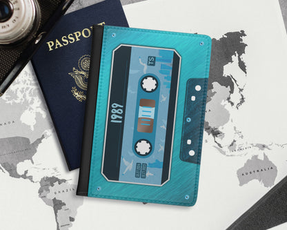 1989 era cassette tape passport cover