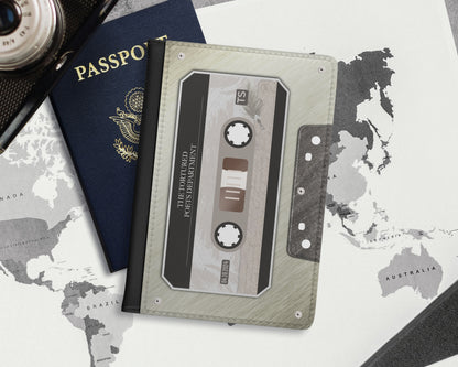 Tortured Poets era cassette tape passport cover