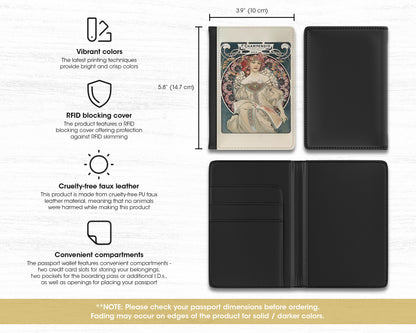 Alphonse Maria Mucha - F. Champenois Imprimeur-Editeur passport cover