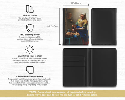 Johannes Vermeer - The Milkmaid passport cover