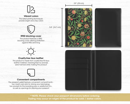 William Morris - Fruit Pattern passport cover