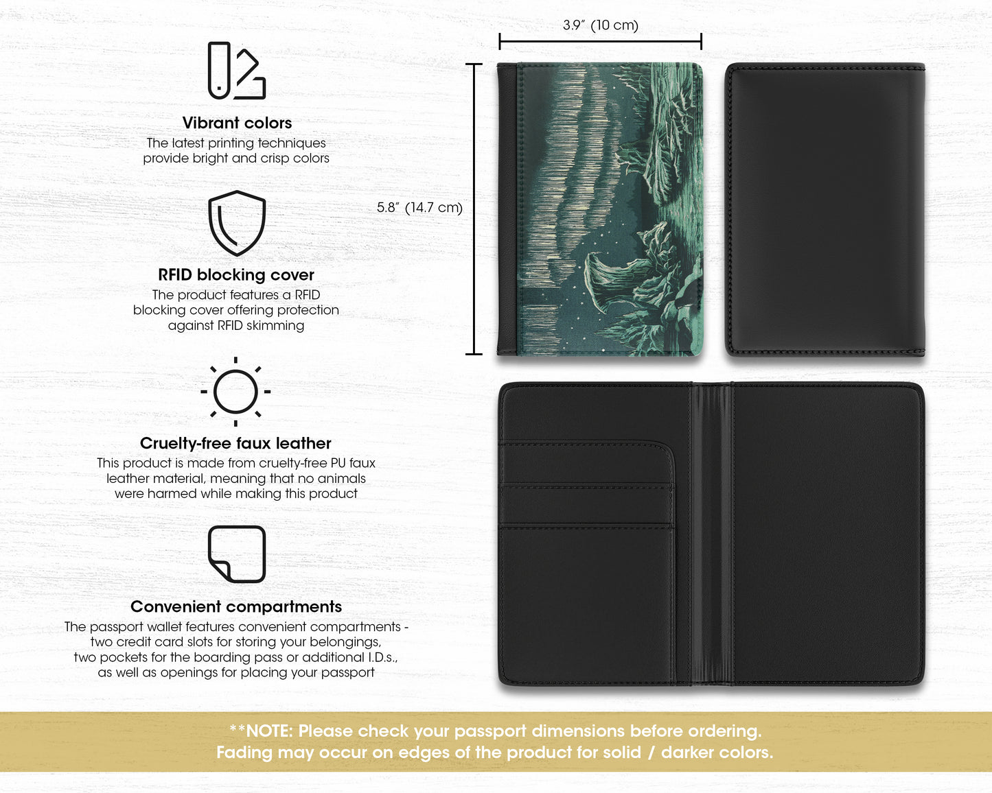 William MacKenzie - Aurora Borealis in High Latitudes passport cover