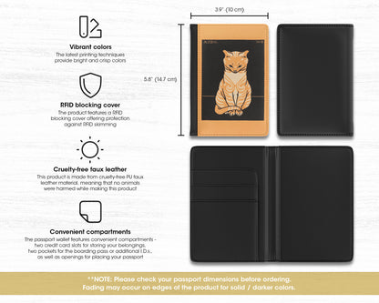 Julie de Graag - Sitting Cat passport cover