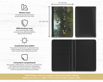 Henri Rousseau - Virgin Forest with Sunset passport cover