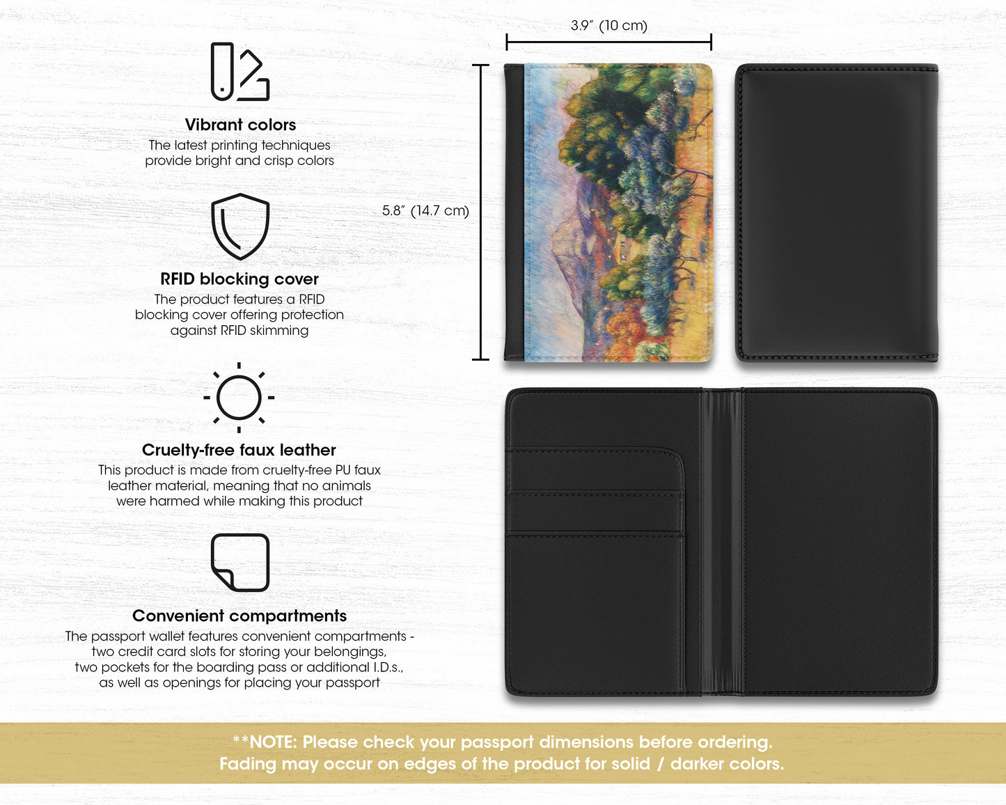 Pierre-Auguste Renoir - Montagne Sainte-Victoire (Paysage) passport cover