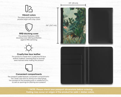 Henri Rousseau - The Equatorial Jungle passport cover