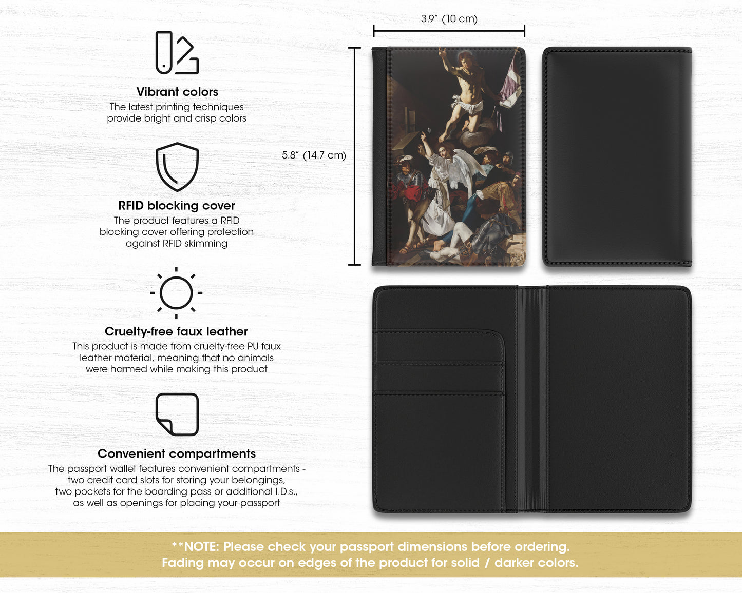 Cecco del Caravaggio - Resurrection passport cover