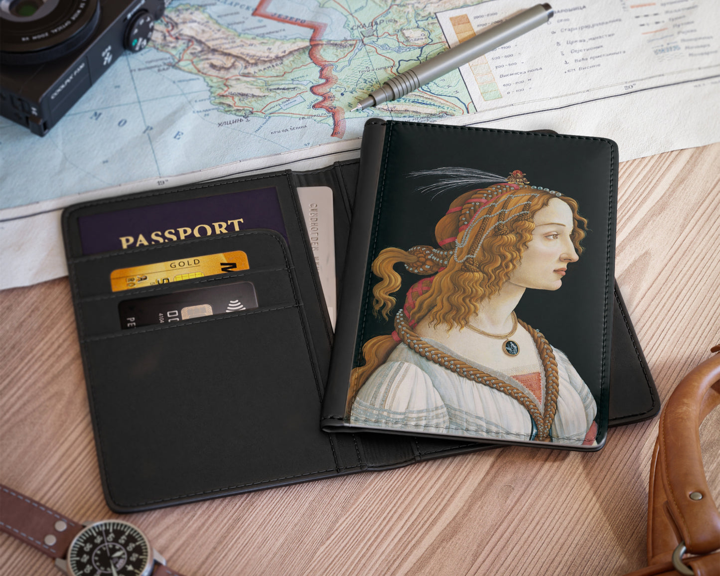 Sandro Botticelli - Portrait of a Young Woman passport cover