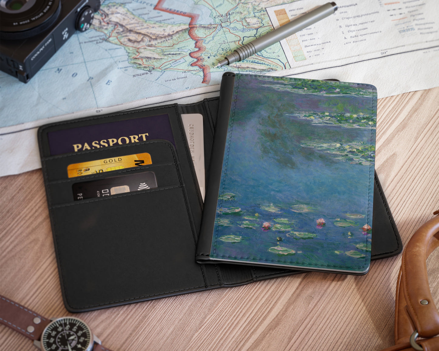 Claude Monet - Water Lilies passport cover