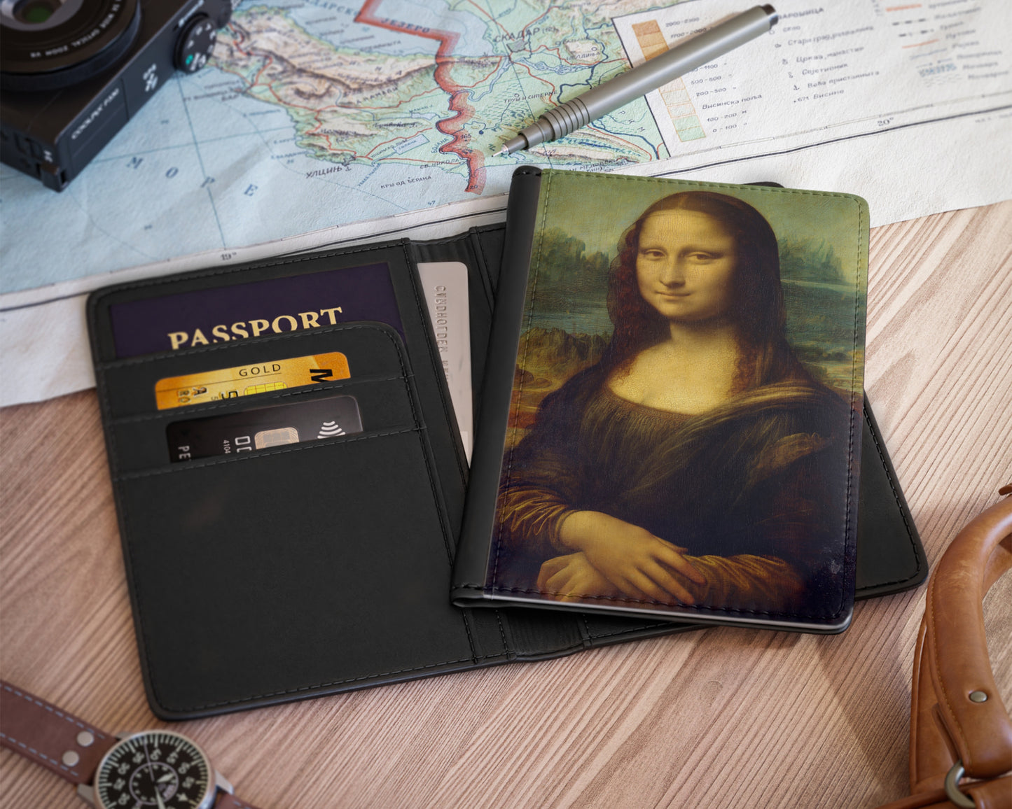 Leonardo Da Vinci - Lisa del Giocondo passport cover