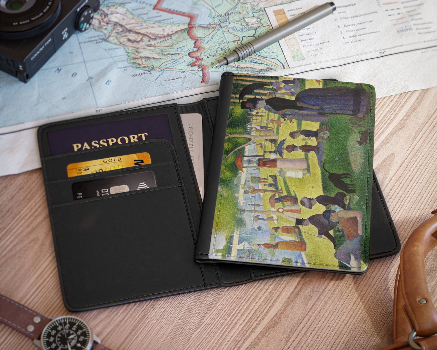 Georges Seurat - A Sunday on La Grande Jatte passport cover