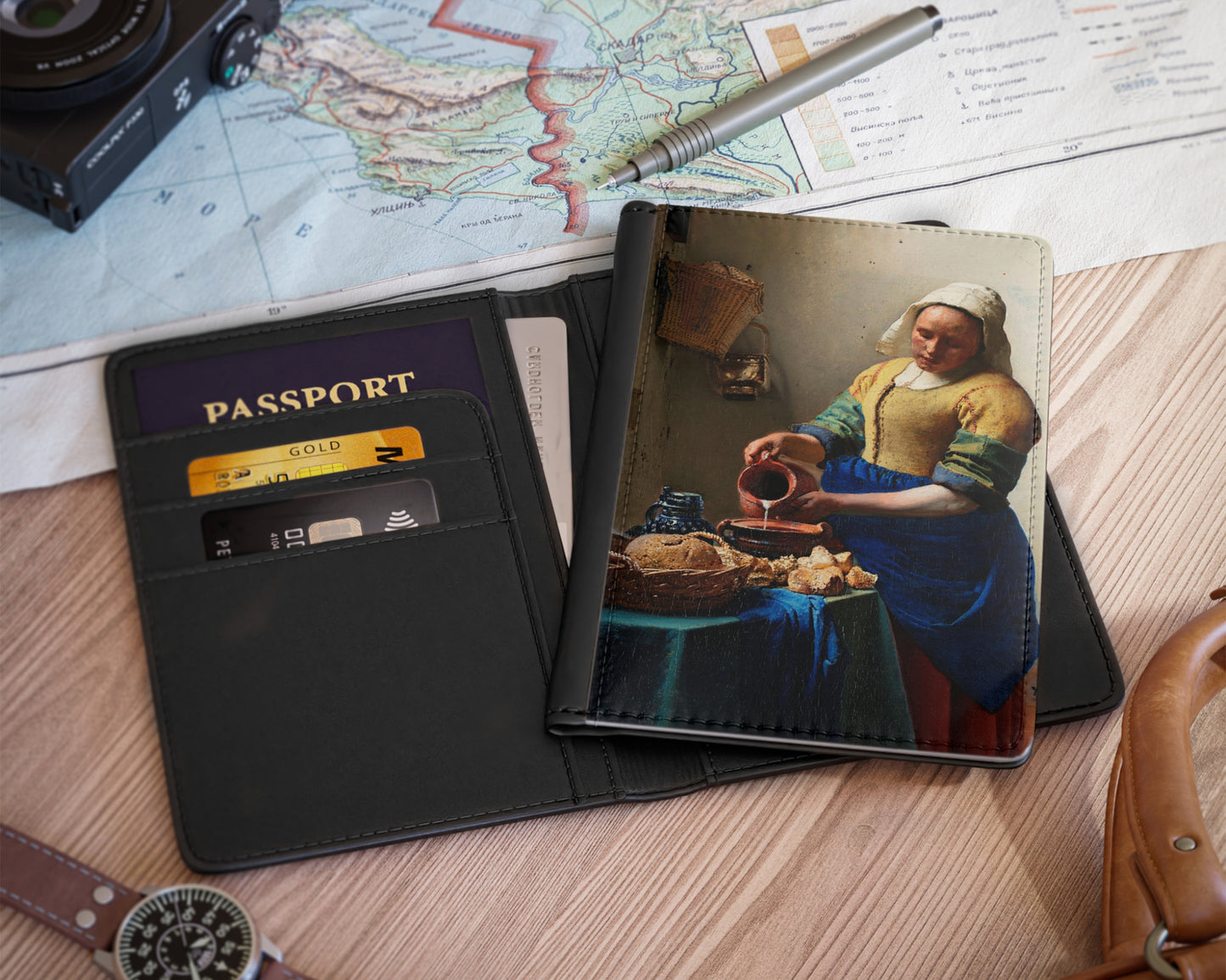 Johannes Vermeer - The Milkmaid passport cover