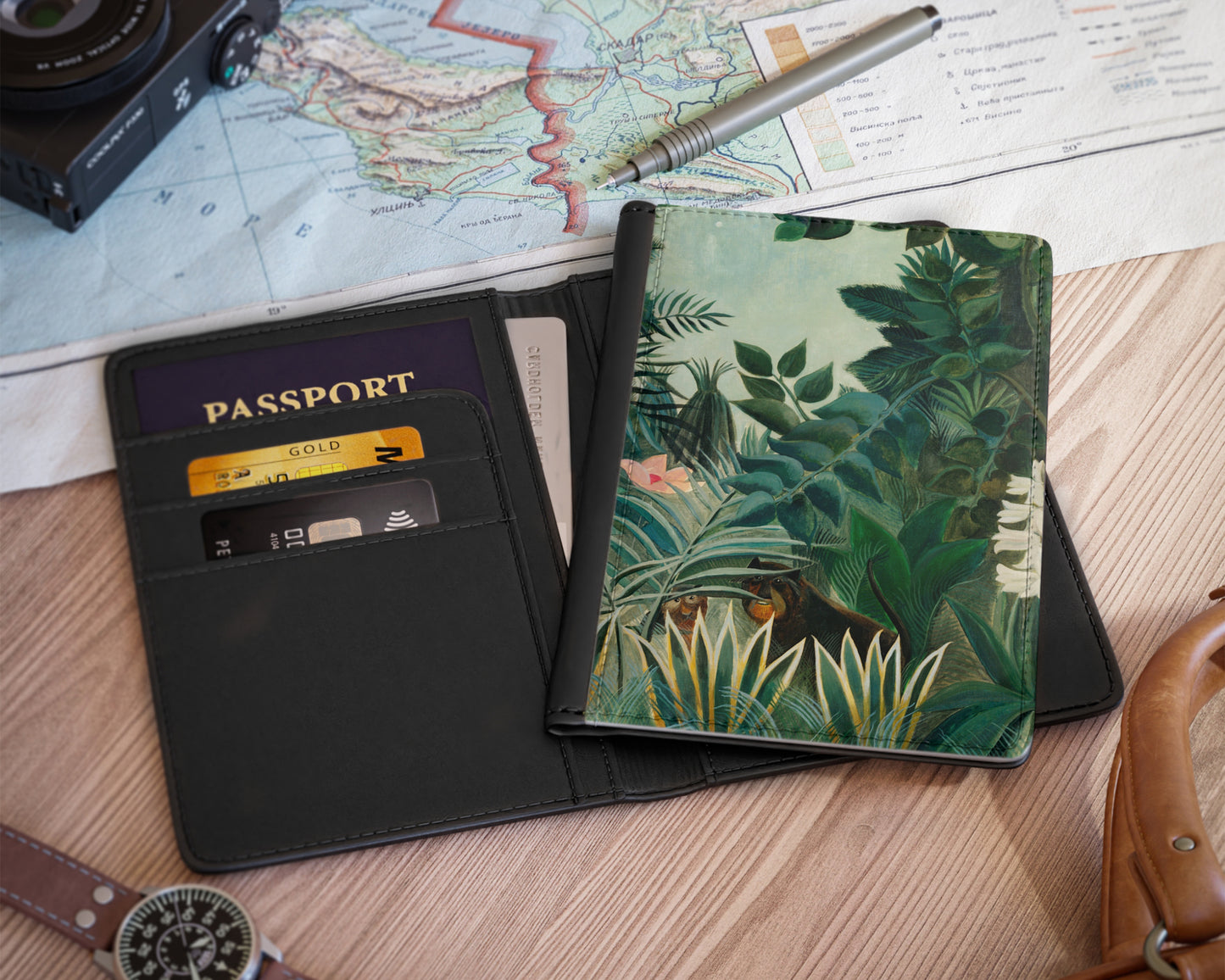 Henri Rousseau - The Equatorial Jungle passport cover