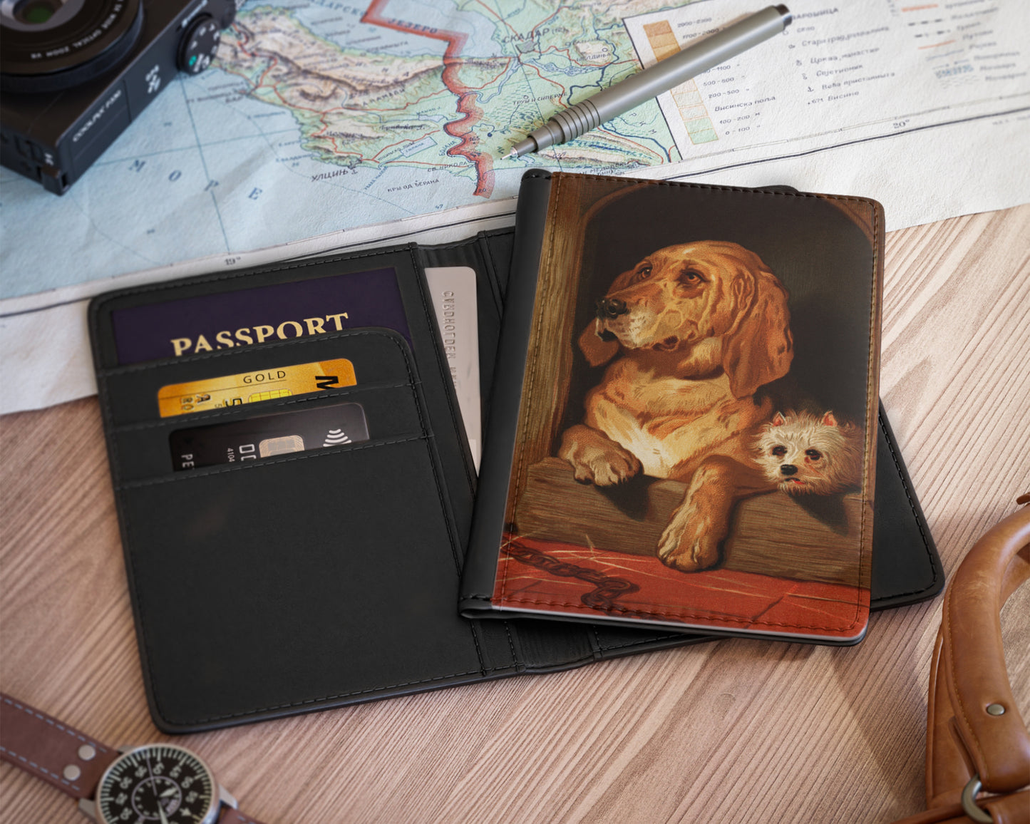 Edwin Landseer - Dignity and Impudence passport cover